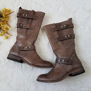 Spirit by Lucchese Leather Amelia Tall Western Moto Boot